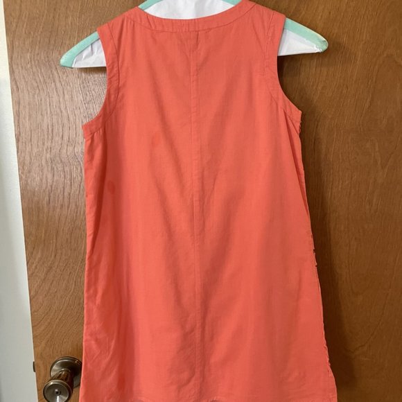 Old Navy Girls Coral Sleeveless Dress Size Small 6-7 Kids EUC Lined - Picture 2 of 6